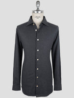 Kiton Gray Cotton Shirt