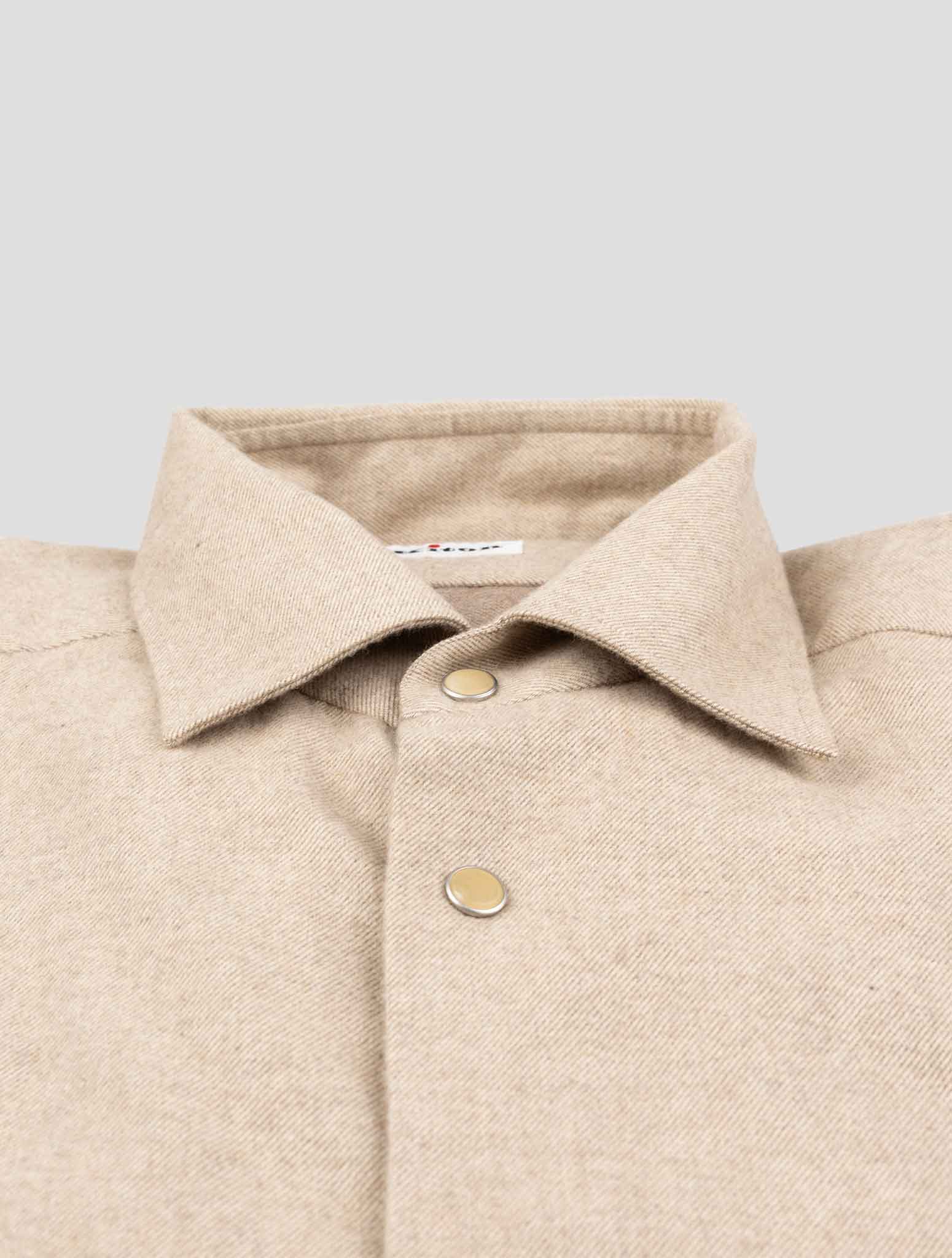 Kiton Beige Cotton Shirt