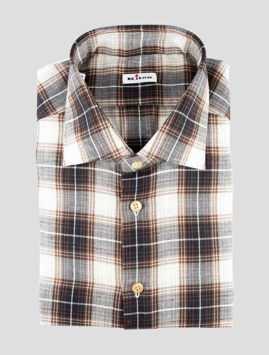 Kiton Multicolor Cotton Shirt