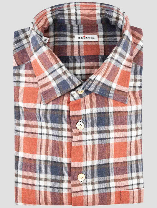 Kiton Multicolor Cotton Shirt