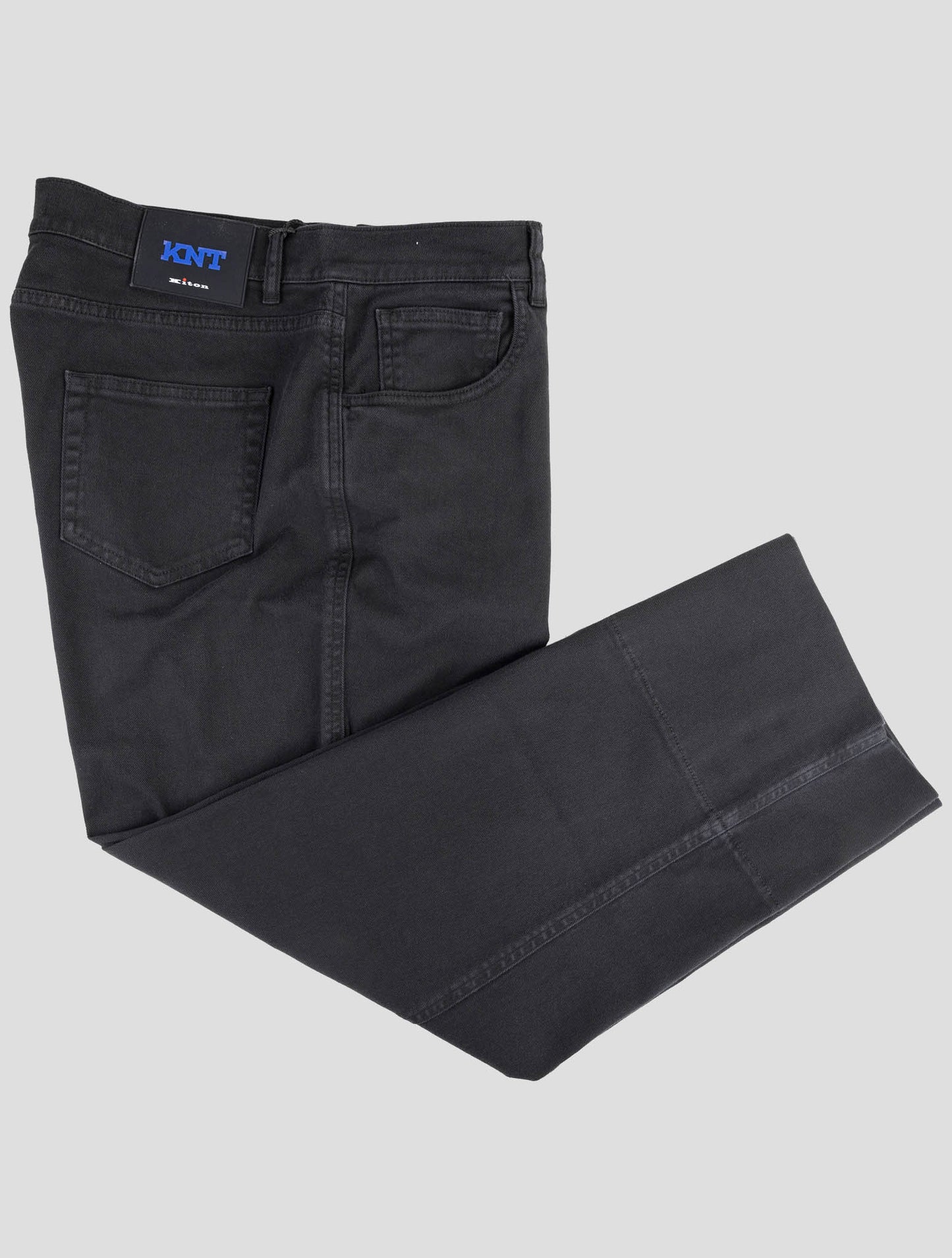 Kiton Knt Black Cotton Ea Jeans