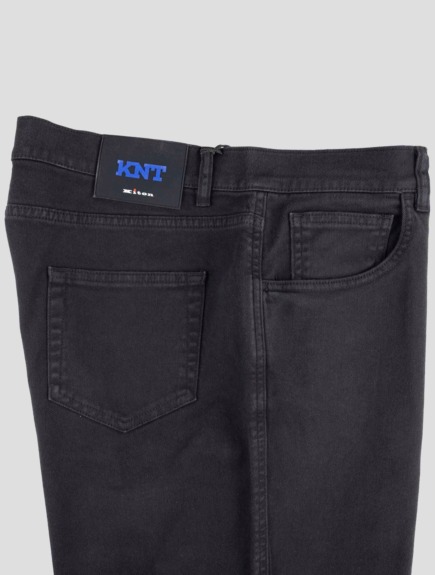 Kiton Knt Black Cotton Ea Jeans