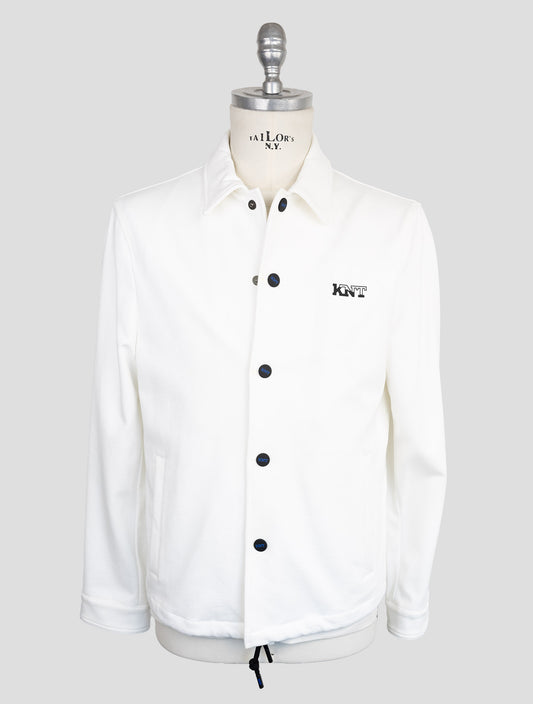 Kiton Knt White Viscose Pa Ea Coat