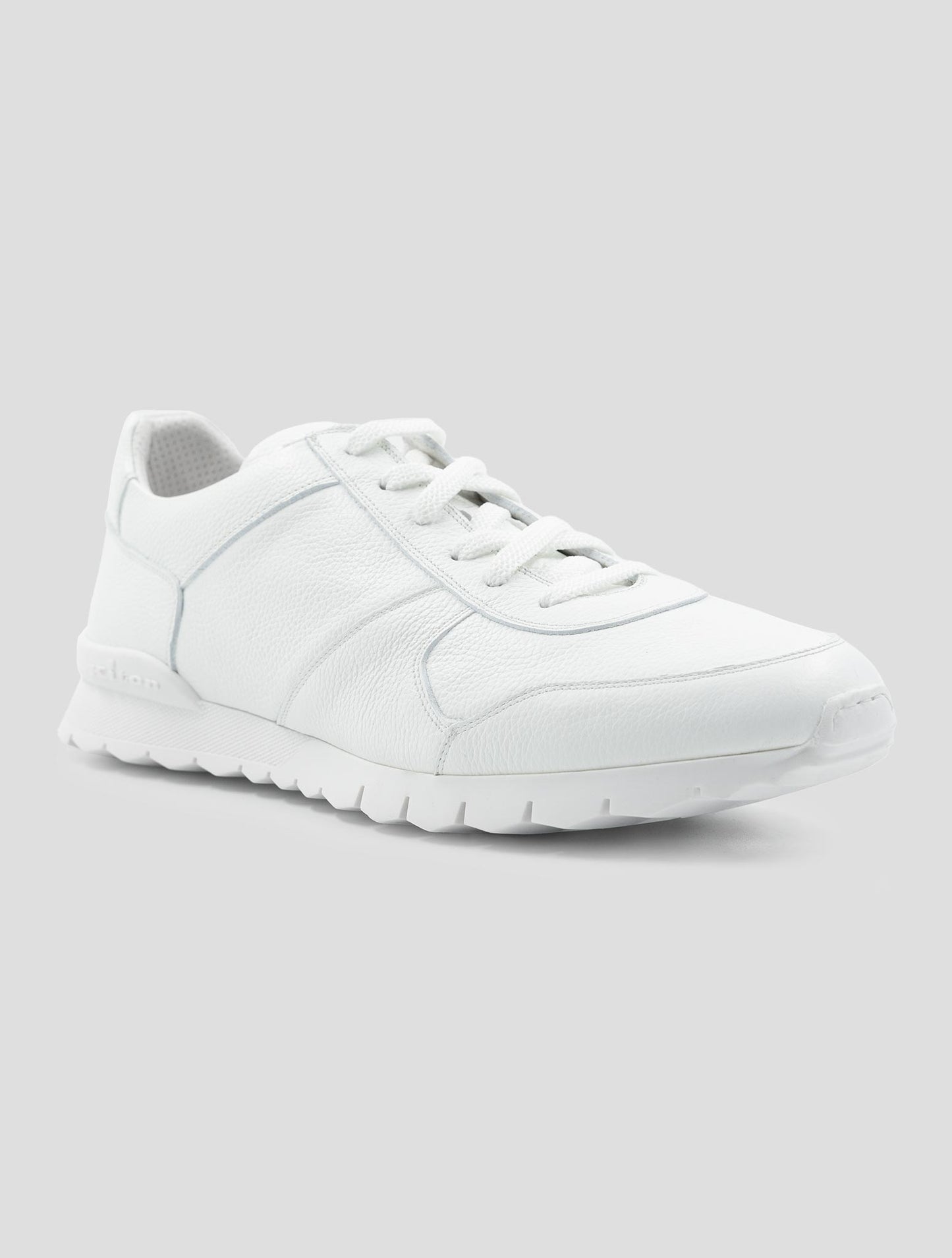 Kiton White Leather Sneakers