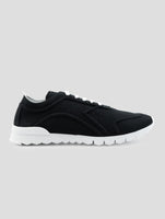 Kiton Black Cotton Ea Sneakers