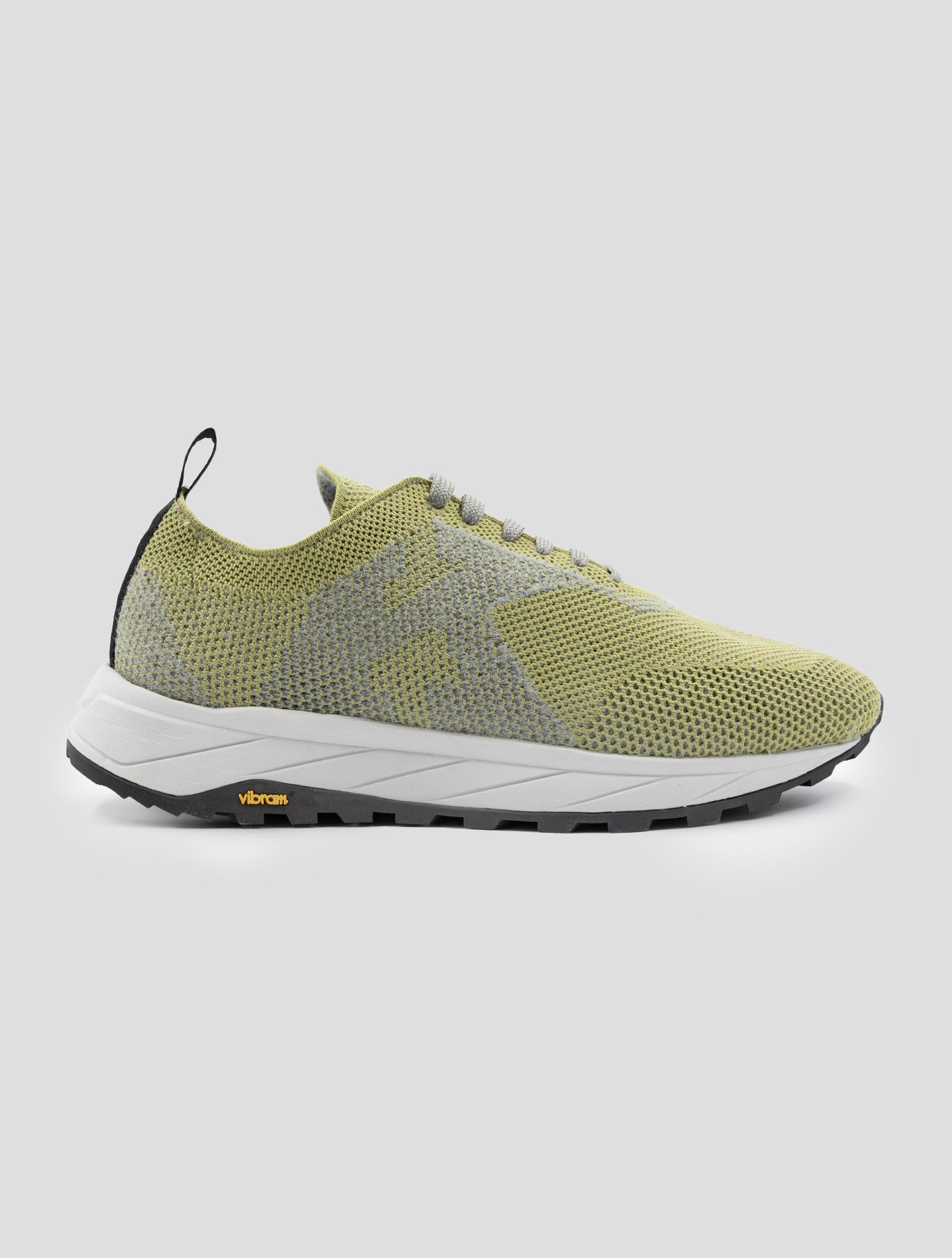 Kiton Green Pl Pu Wool Sneakers