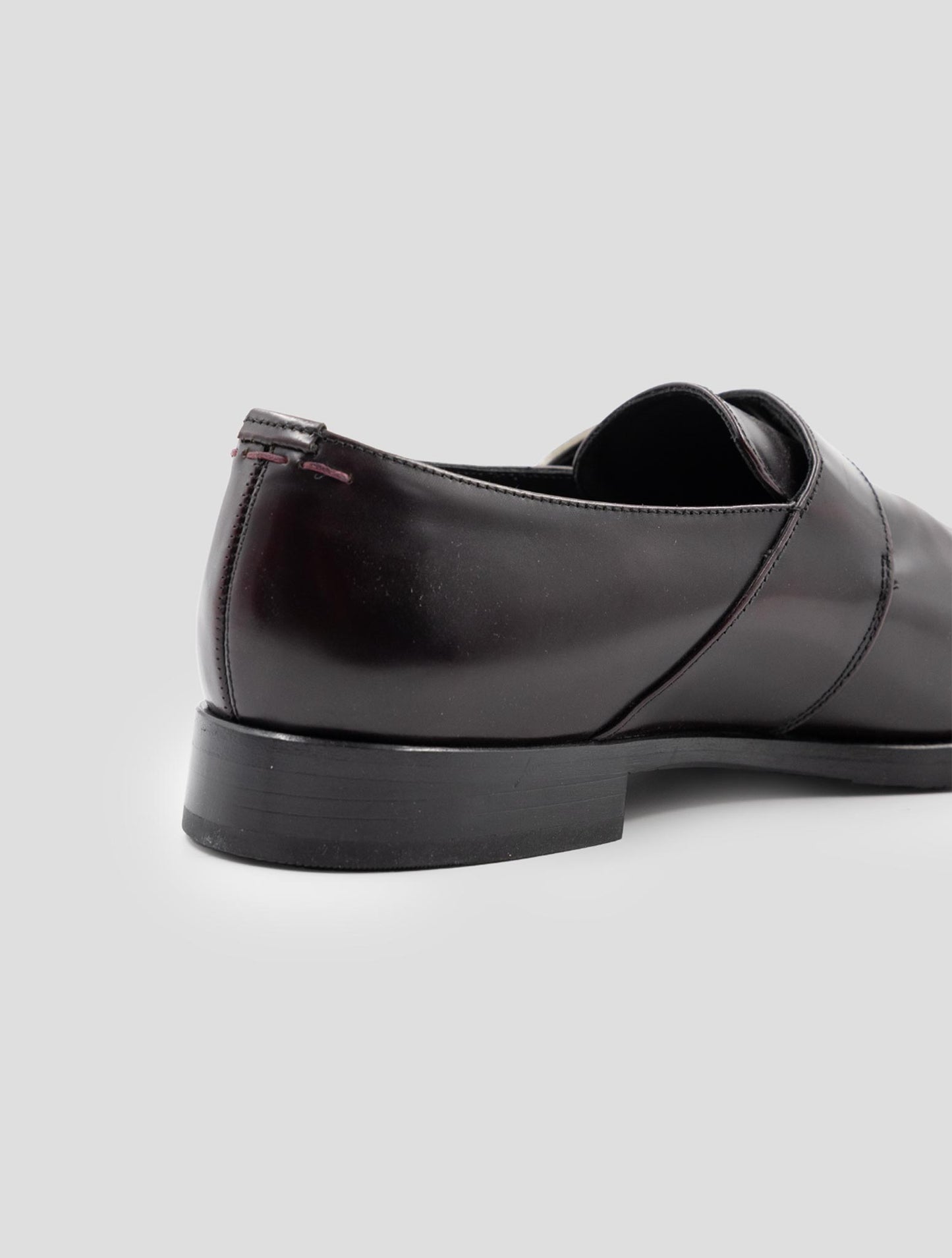 Kiton Burgundy Leather Dress Shoes