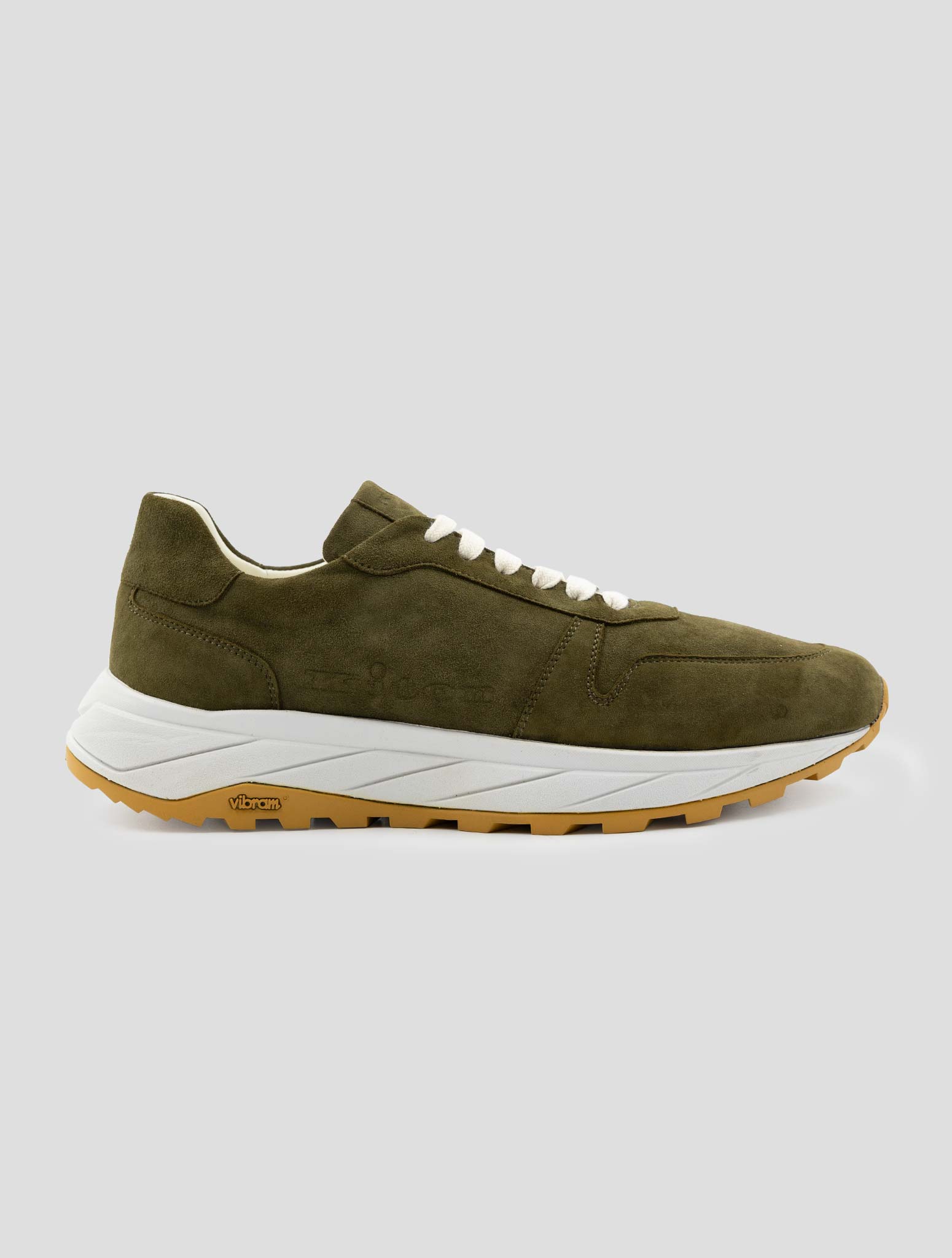Kiton Green Leather Sneakers