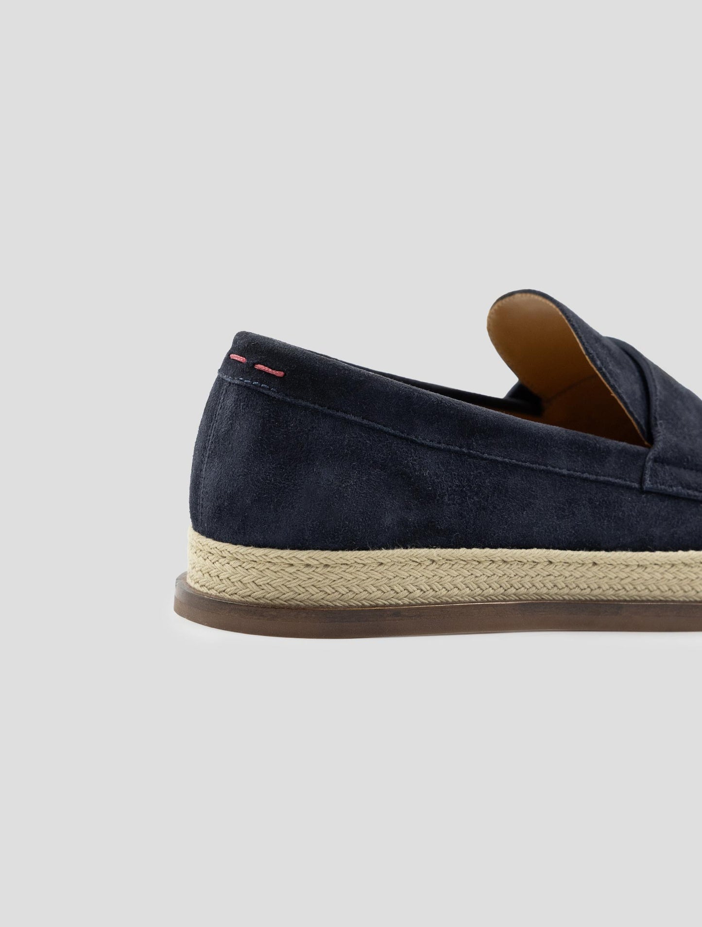 Kiton Blue Leather Suede Sneakers