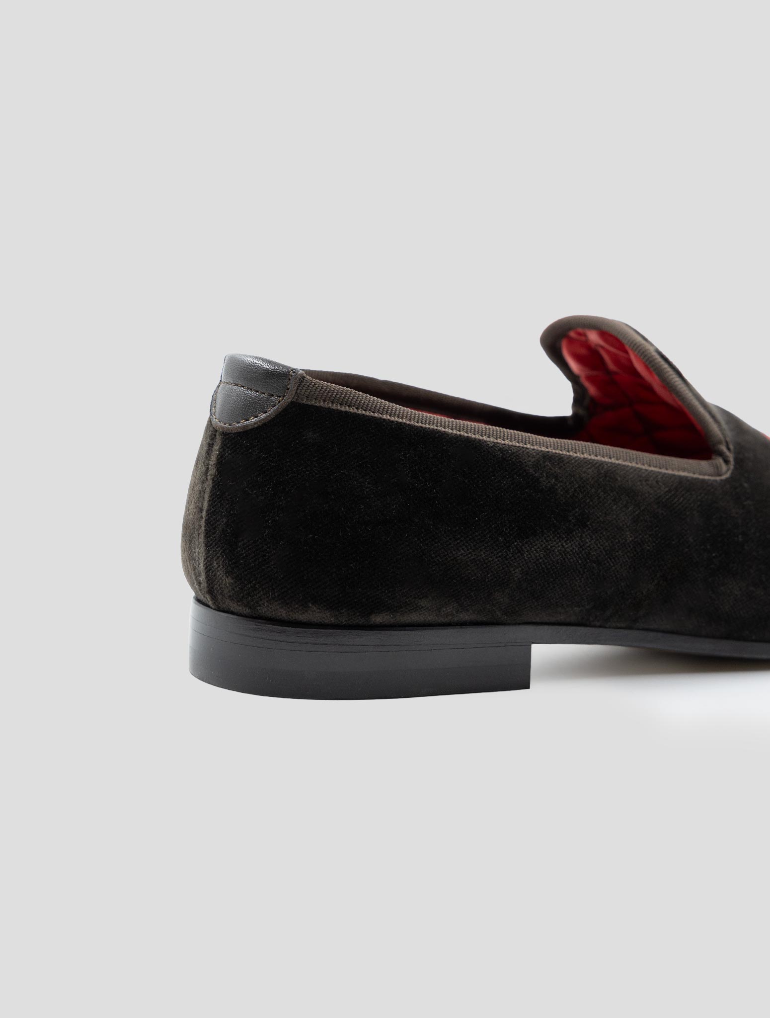 Kiton Brown Cotton Pl Loafers