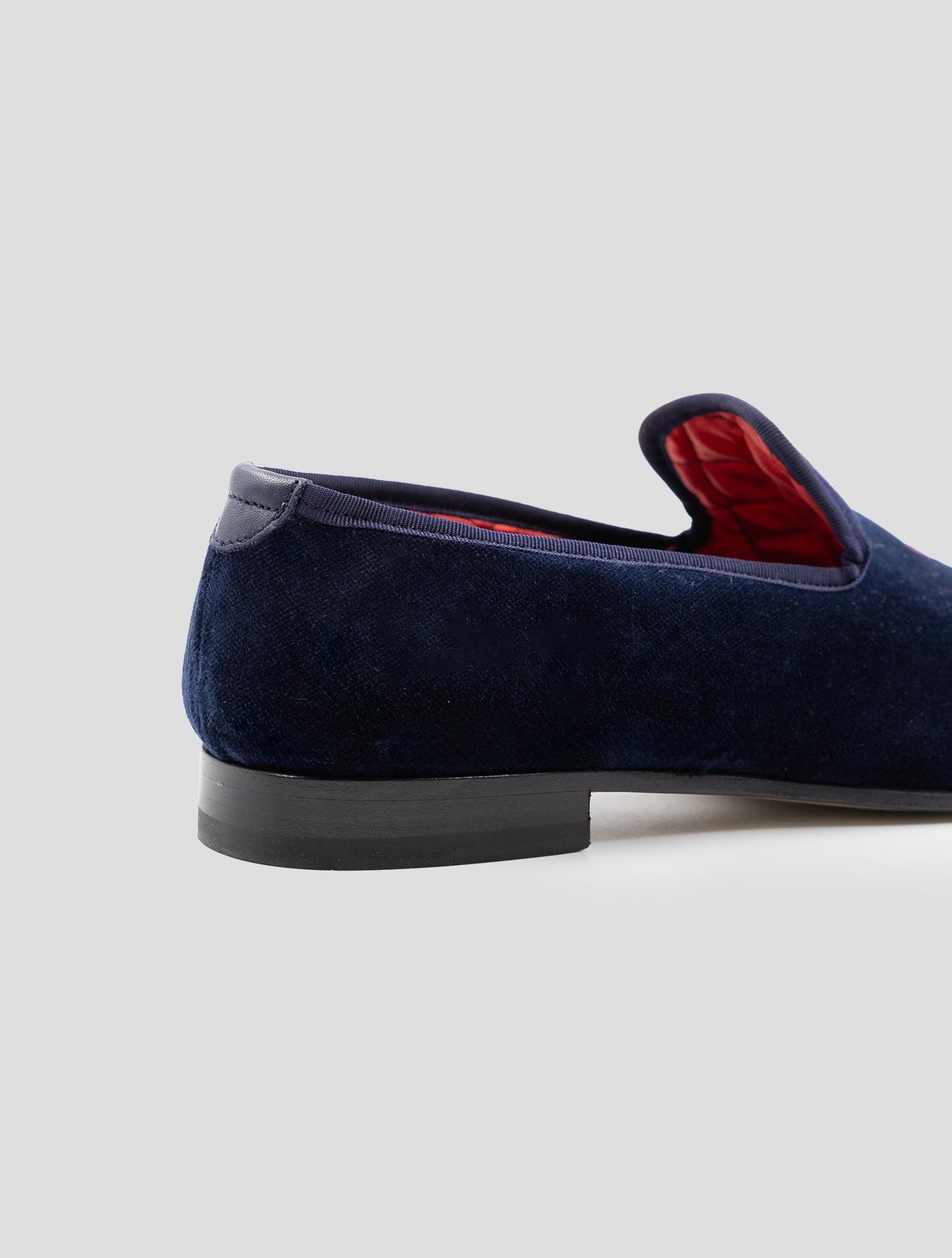 Kiton Blue Cotton Pl Loafers