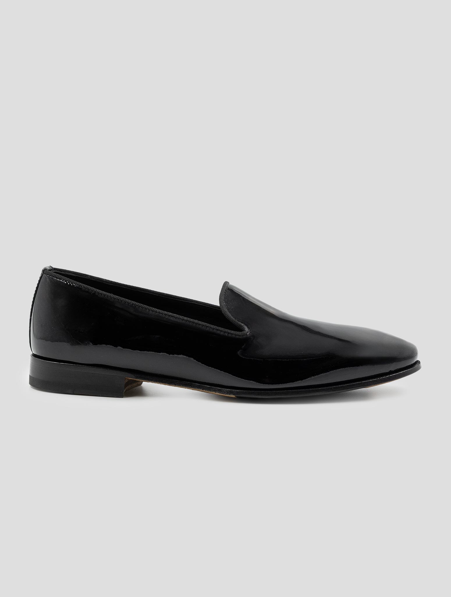 Kiton Black Leather Loafers