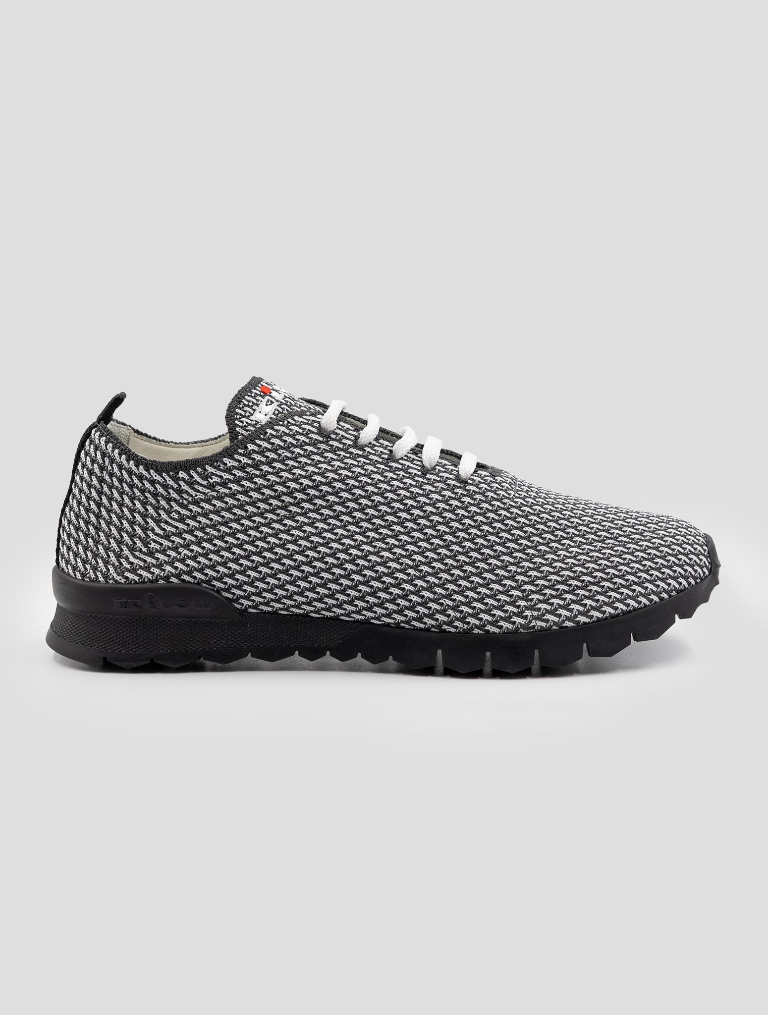 Kiton Dark Gray White Pl Pa Sneakers