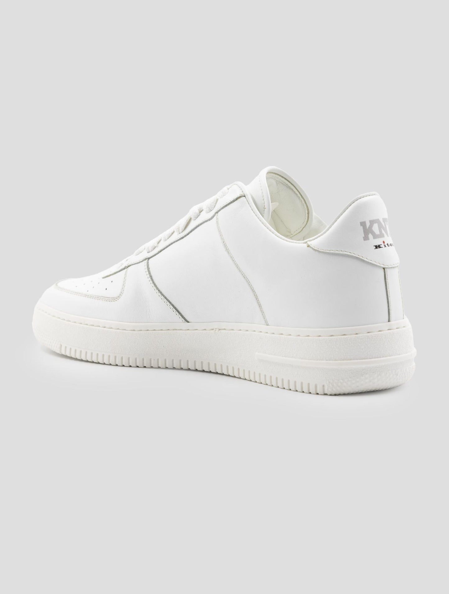Kiton White Leather Sneakers