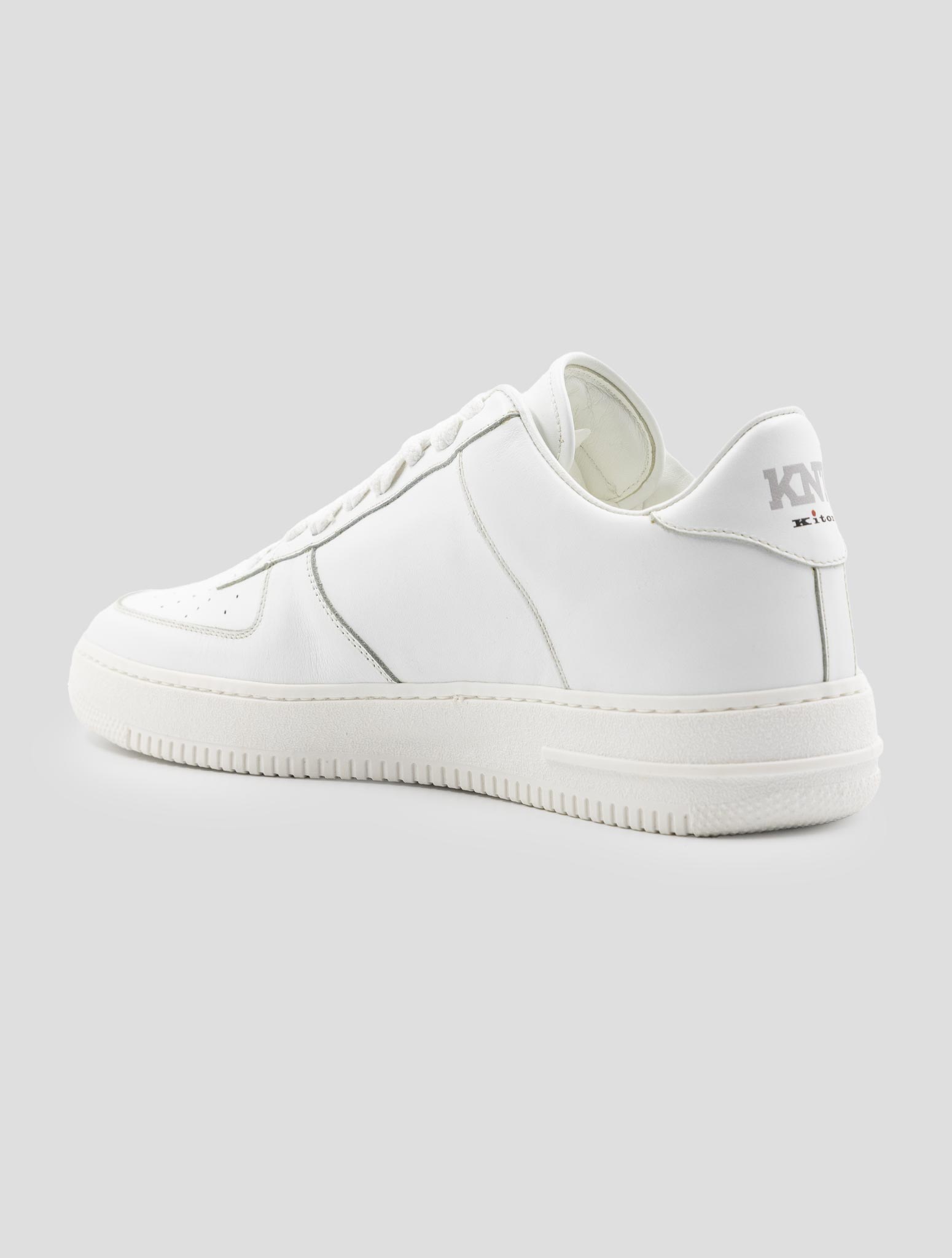 Kiton White Leather Sneakers
