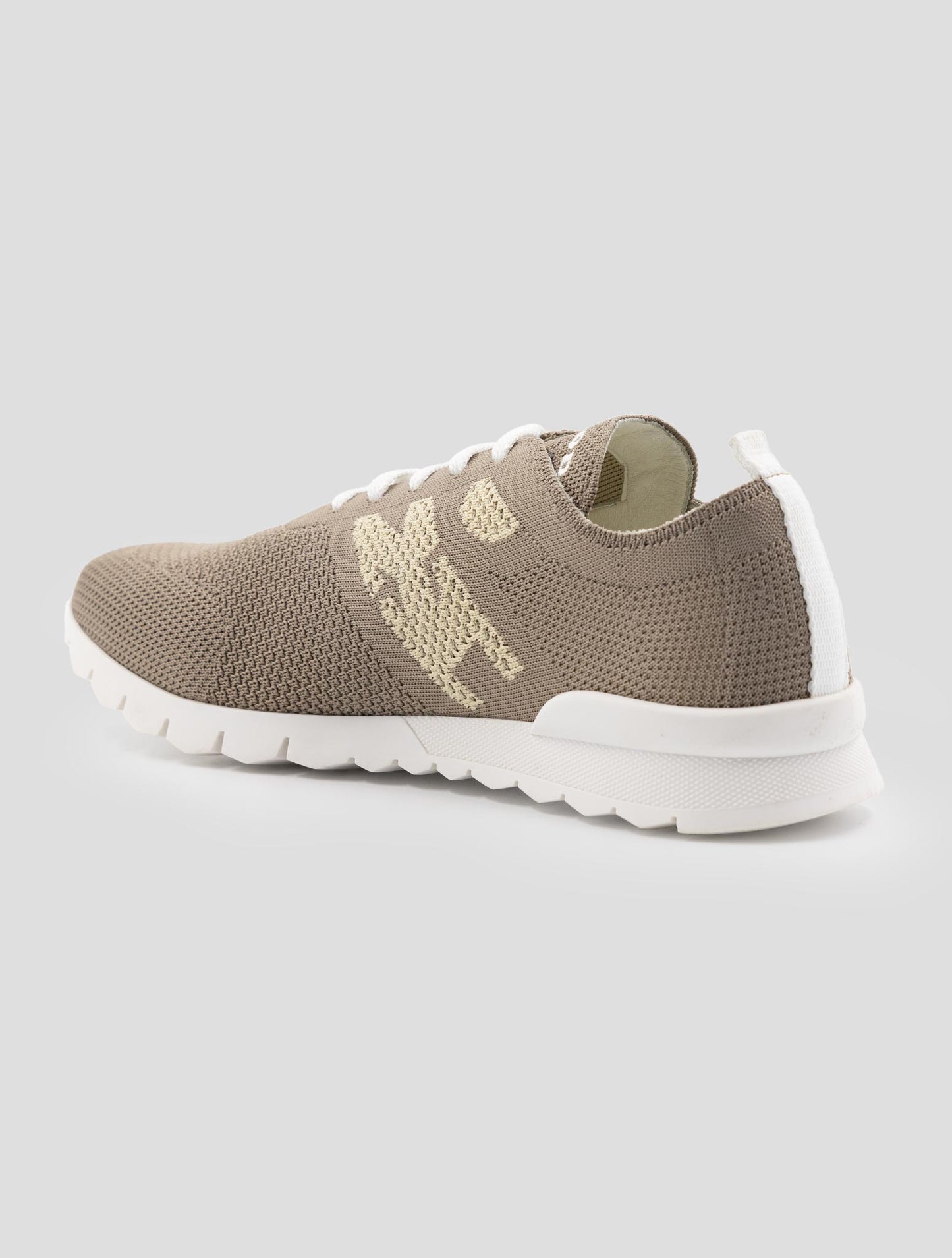 Kiton Brown Cotton Ea Sneakers