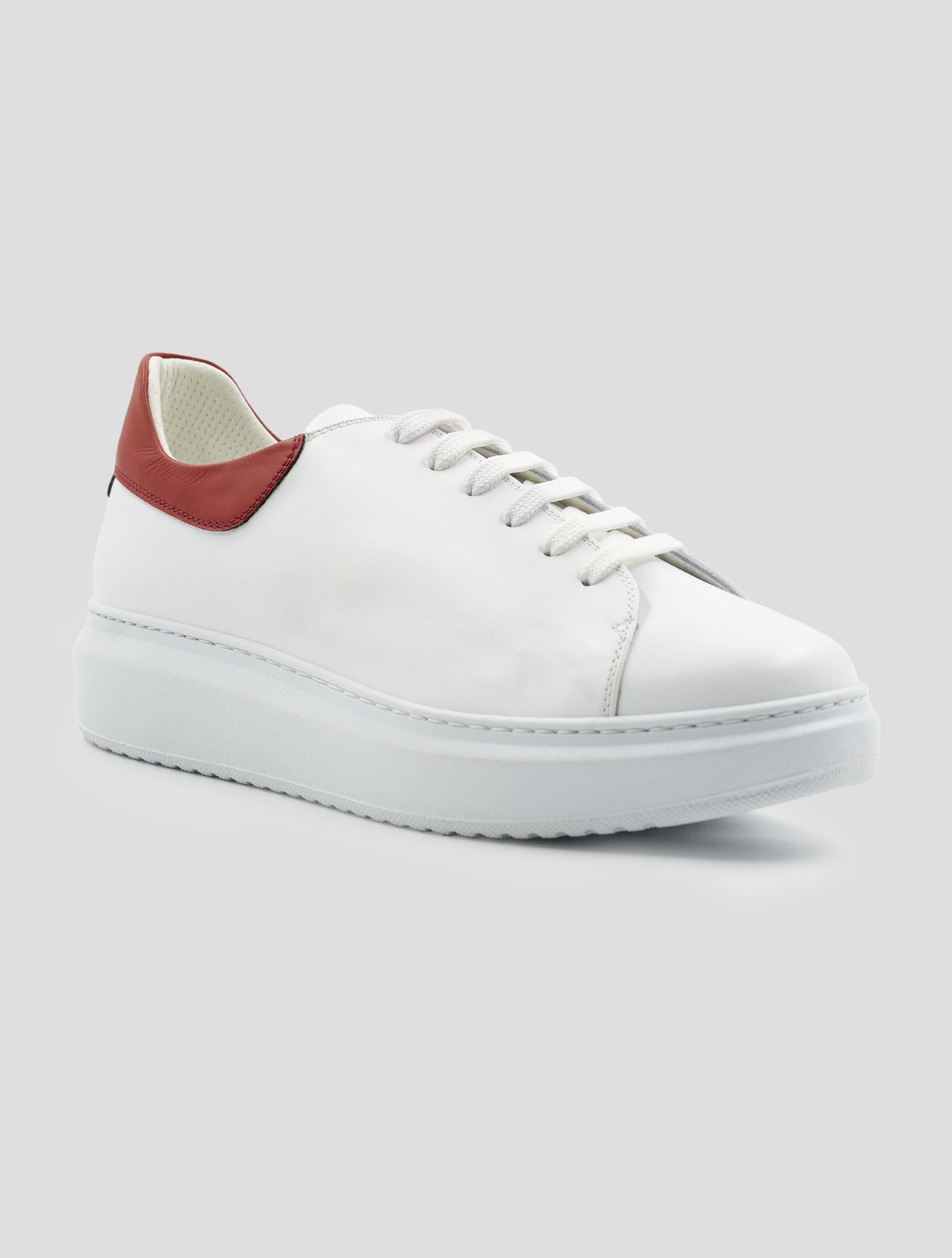 Kiton White Leather Sneakers