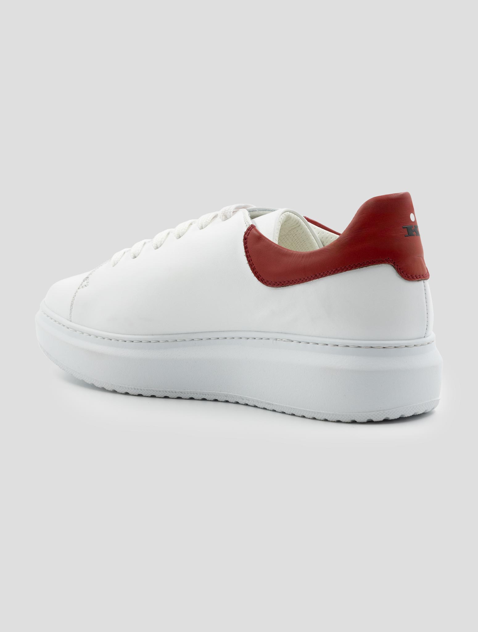 Kiton White Leather Sneakers