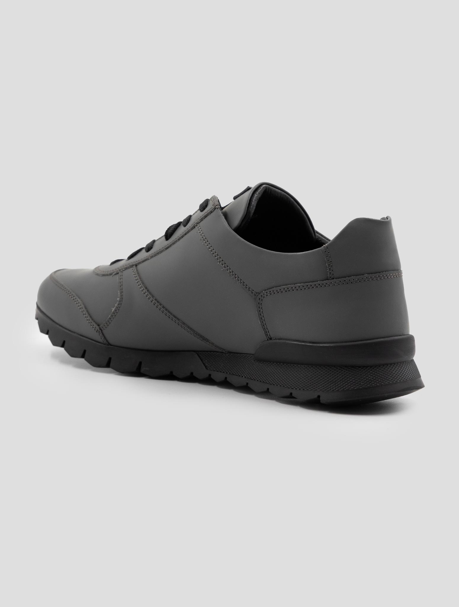 Kiton Green Leather Sneakers