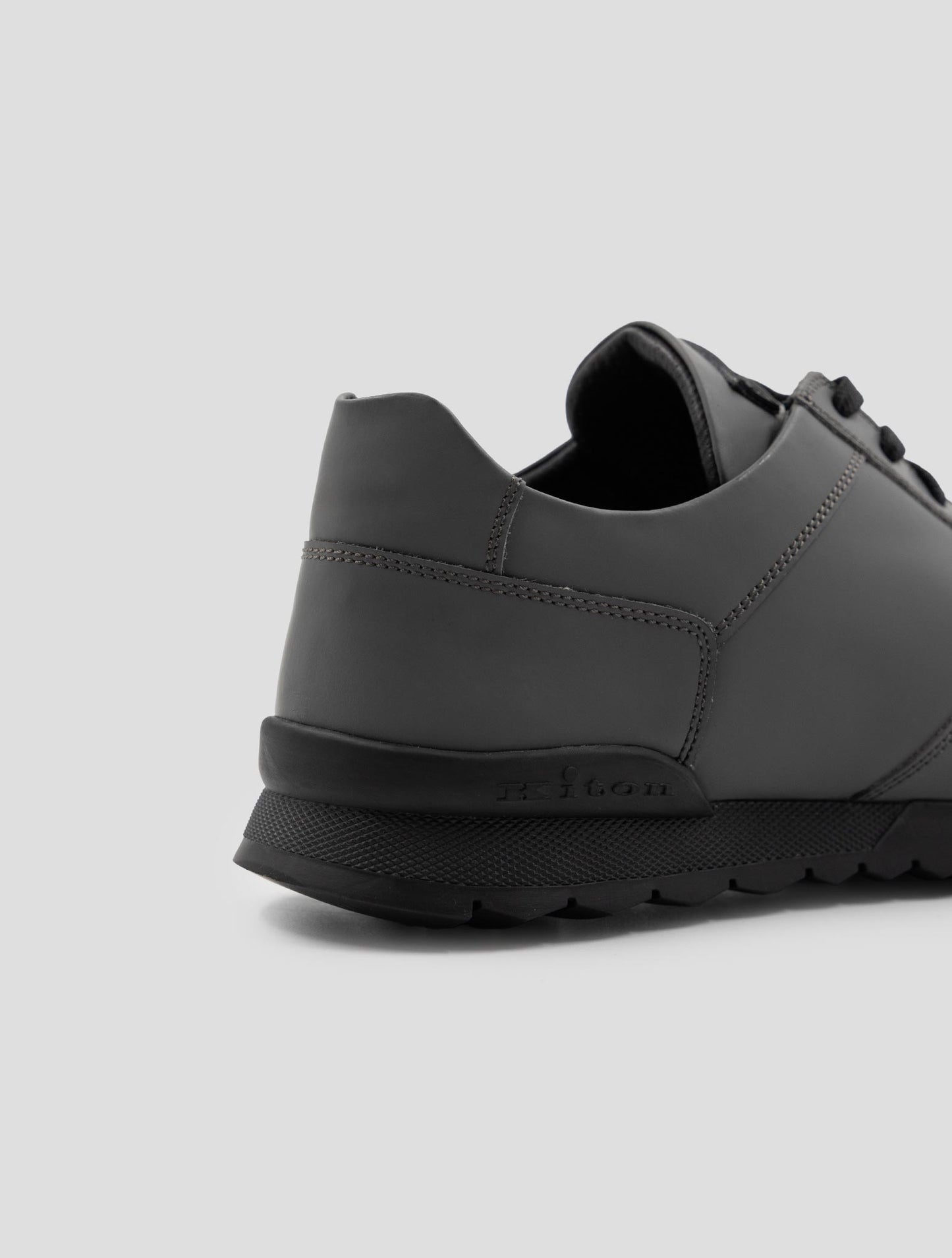 Kiton Green Leather Sneakers