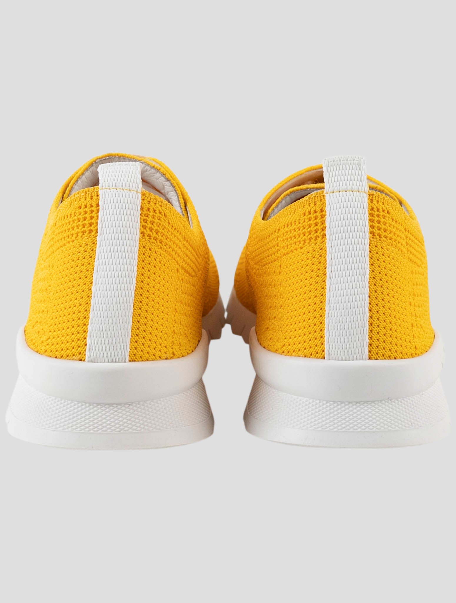 Kiton Yellow Cotton Ea Sneakers