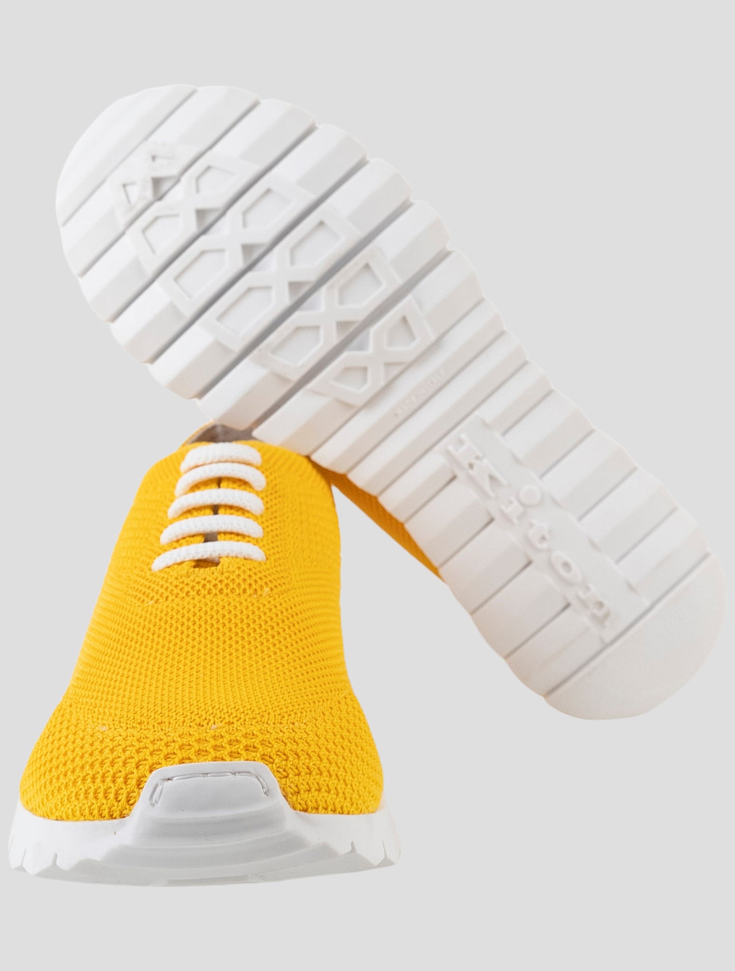 Kiton Yellow Cotton Ea Sneakers