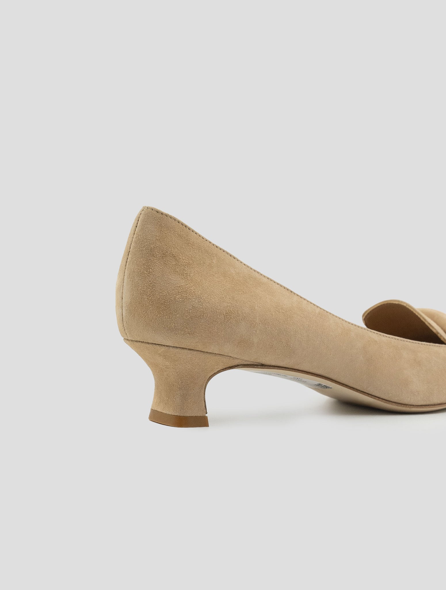 Kiton Beige Leather Suede Decollete