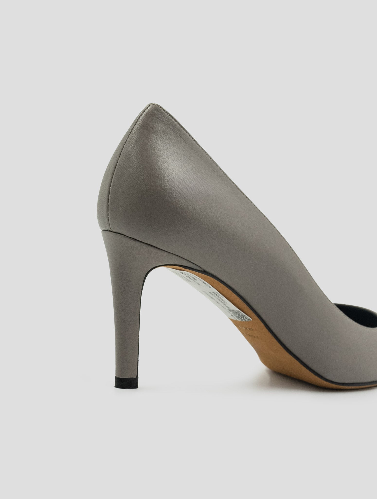 Kiton Taupe Leather Decollete