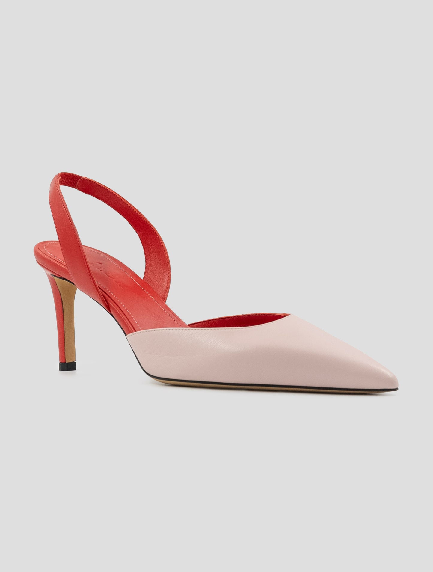 Kiton Red Pink Leather Decollete