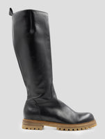 Kiton Black Leather Boots