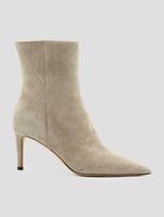 Kiton Beige Leather Suede Boots