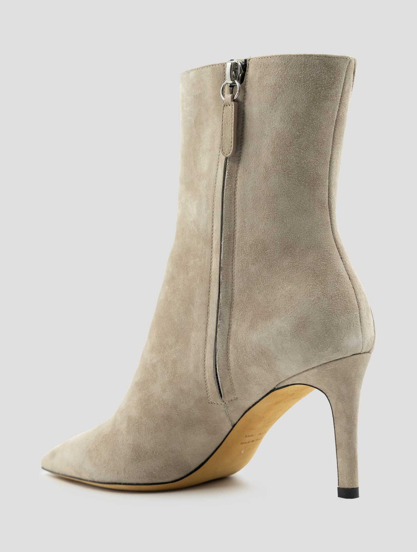 Kiton Beige Leather Suede Boots