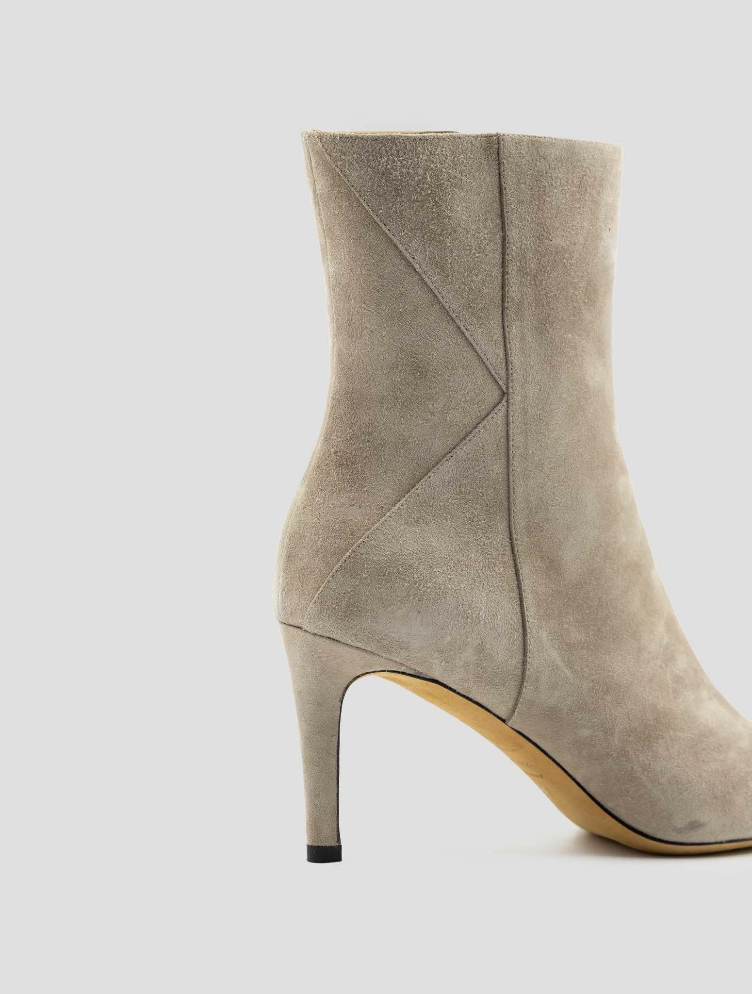 Kiton Beige Leather Suede Boots