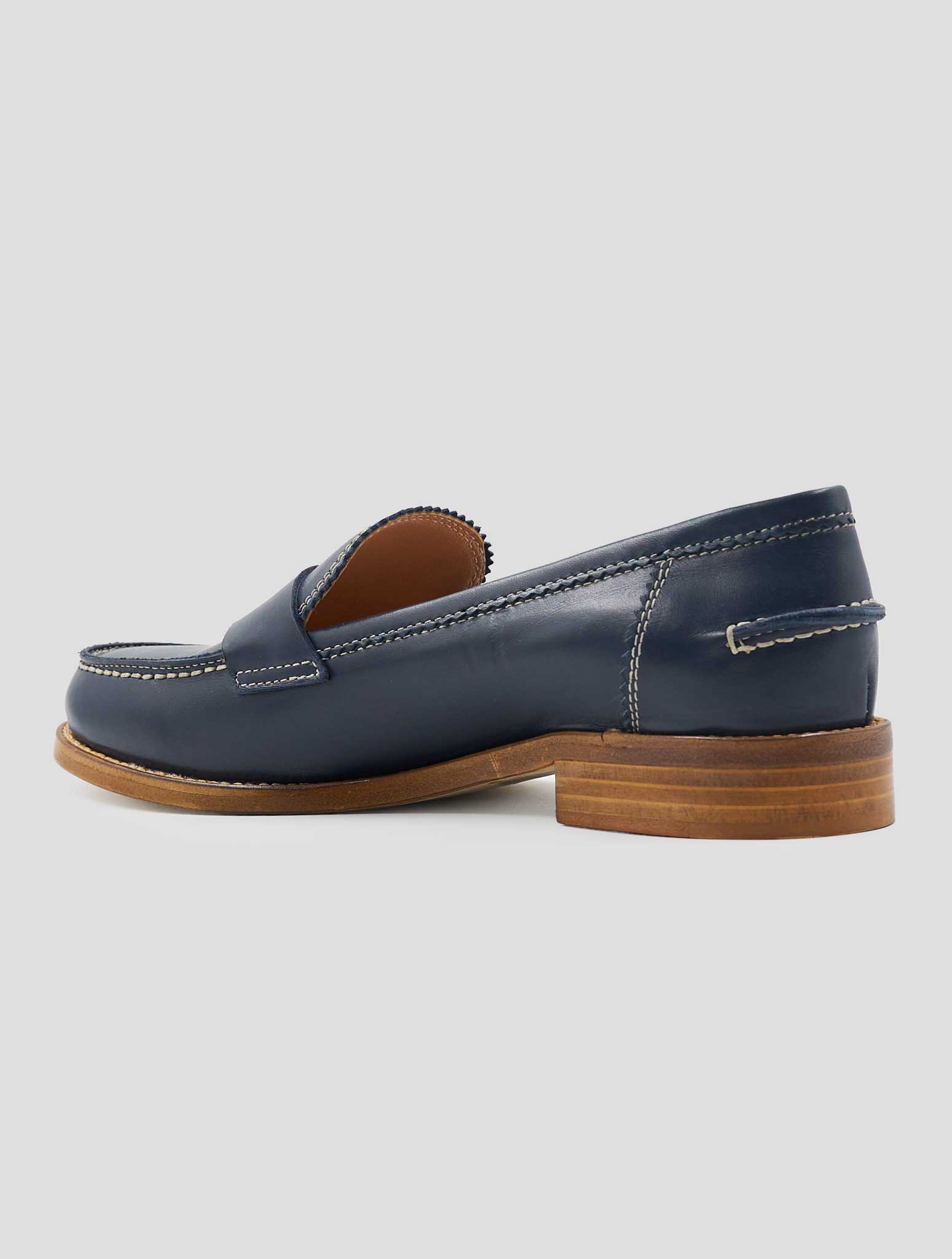 Kiton Black Leather Loafers