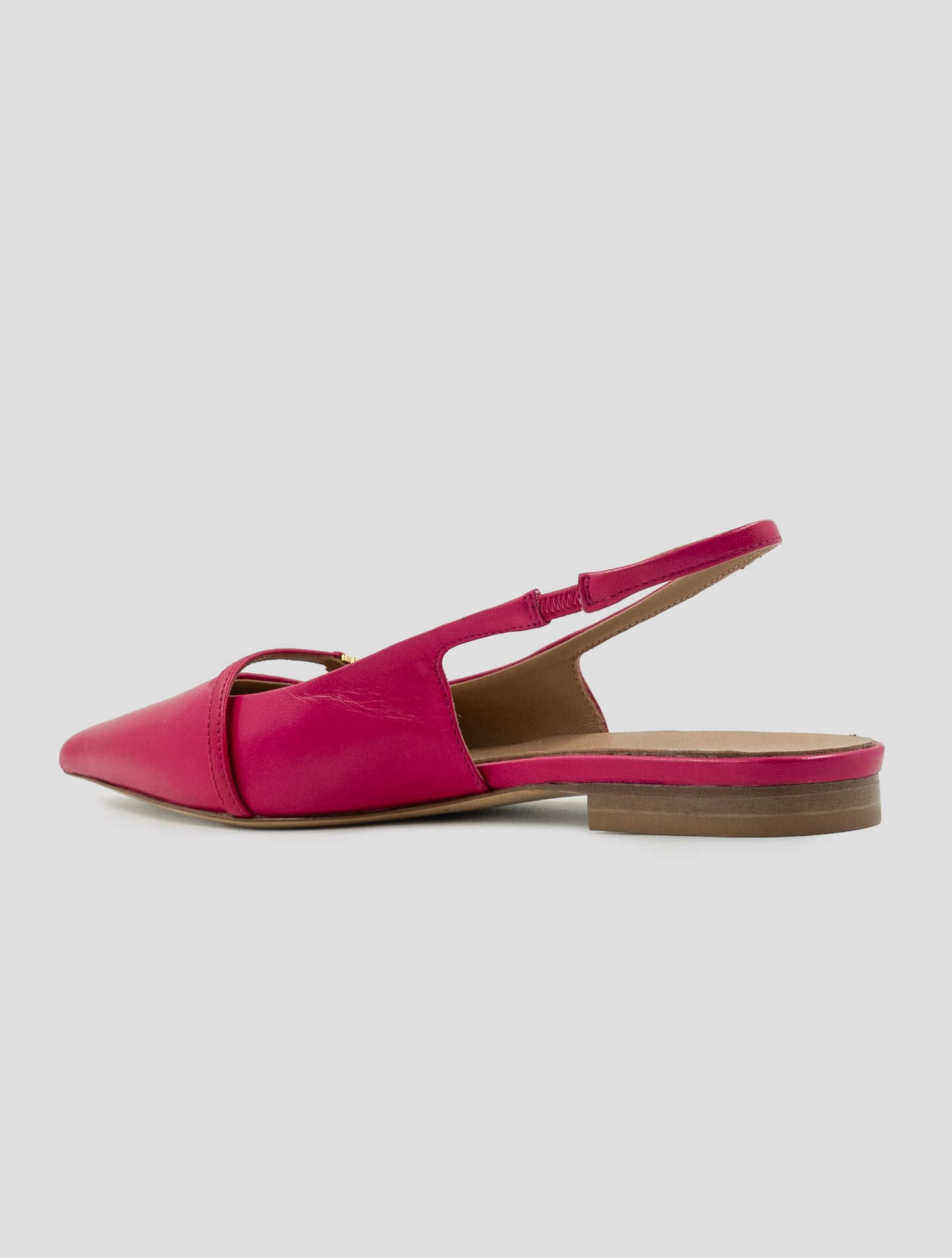 Kiton Fucsia Leather Ballerina