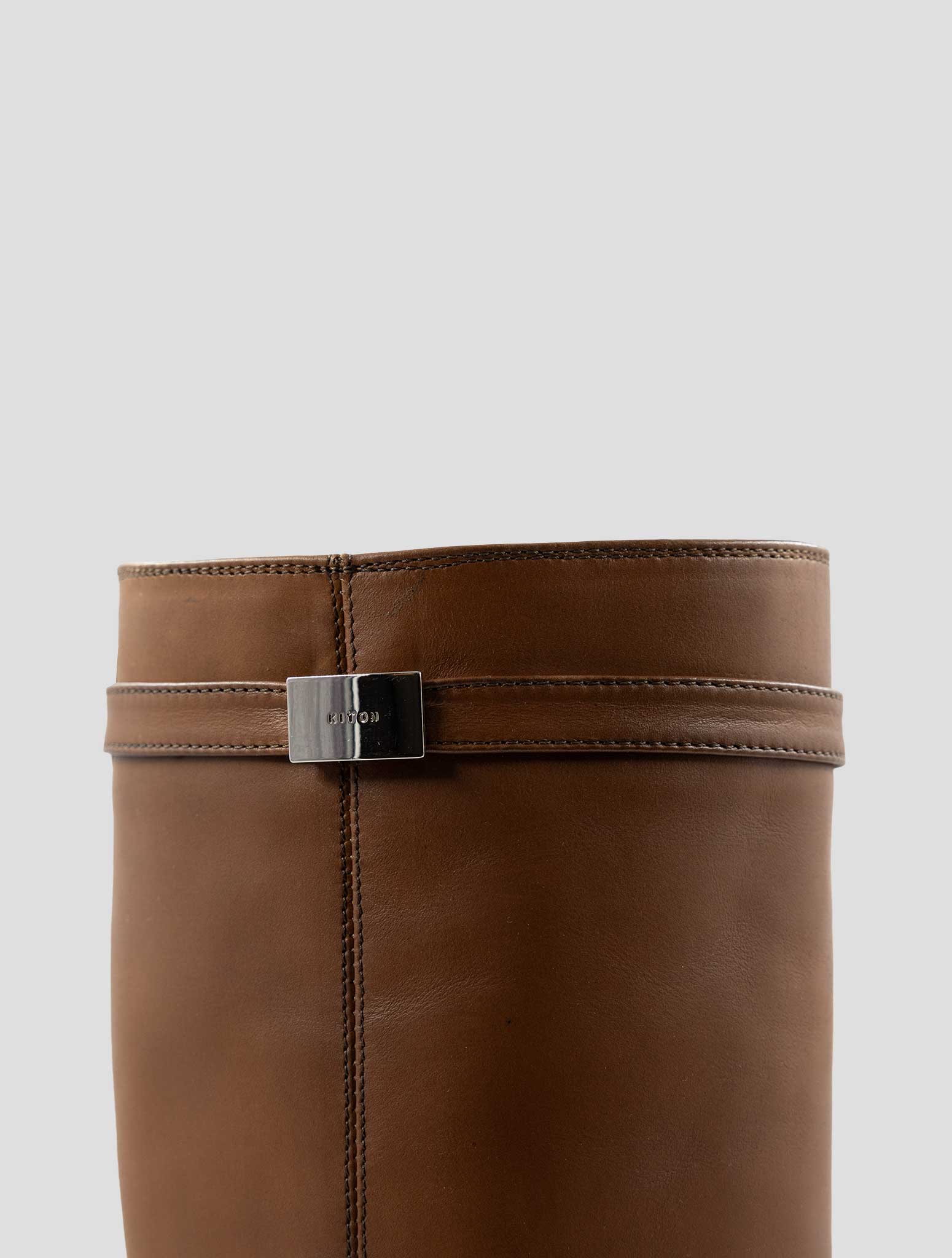 Kiton Brown Leather Boots
