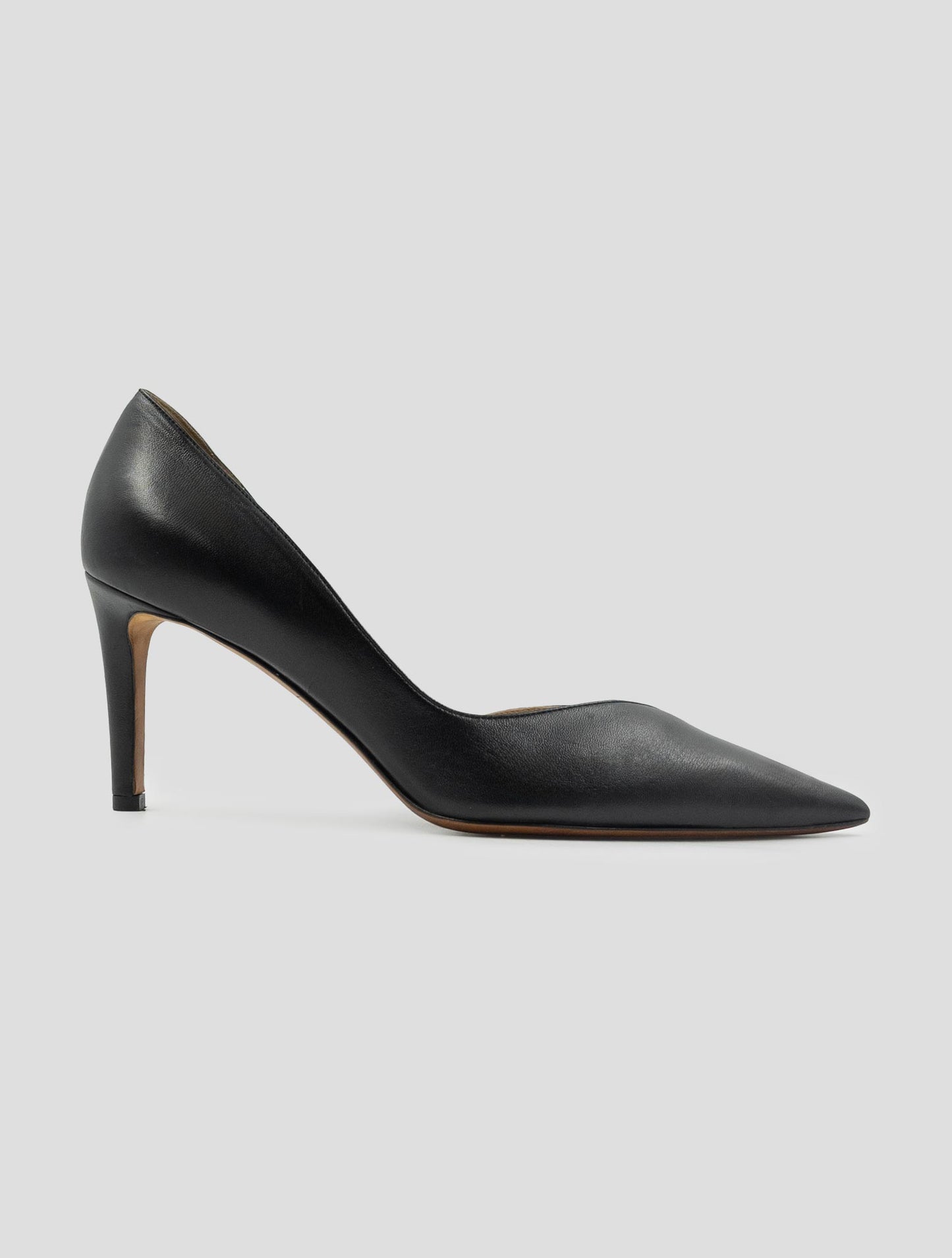 Kiton Black Leather Decollete