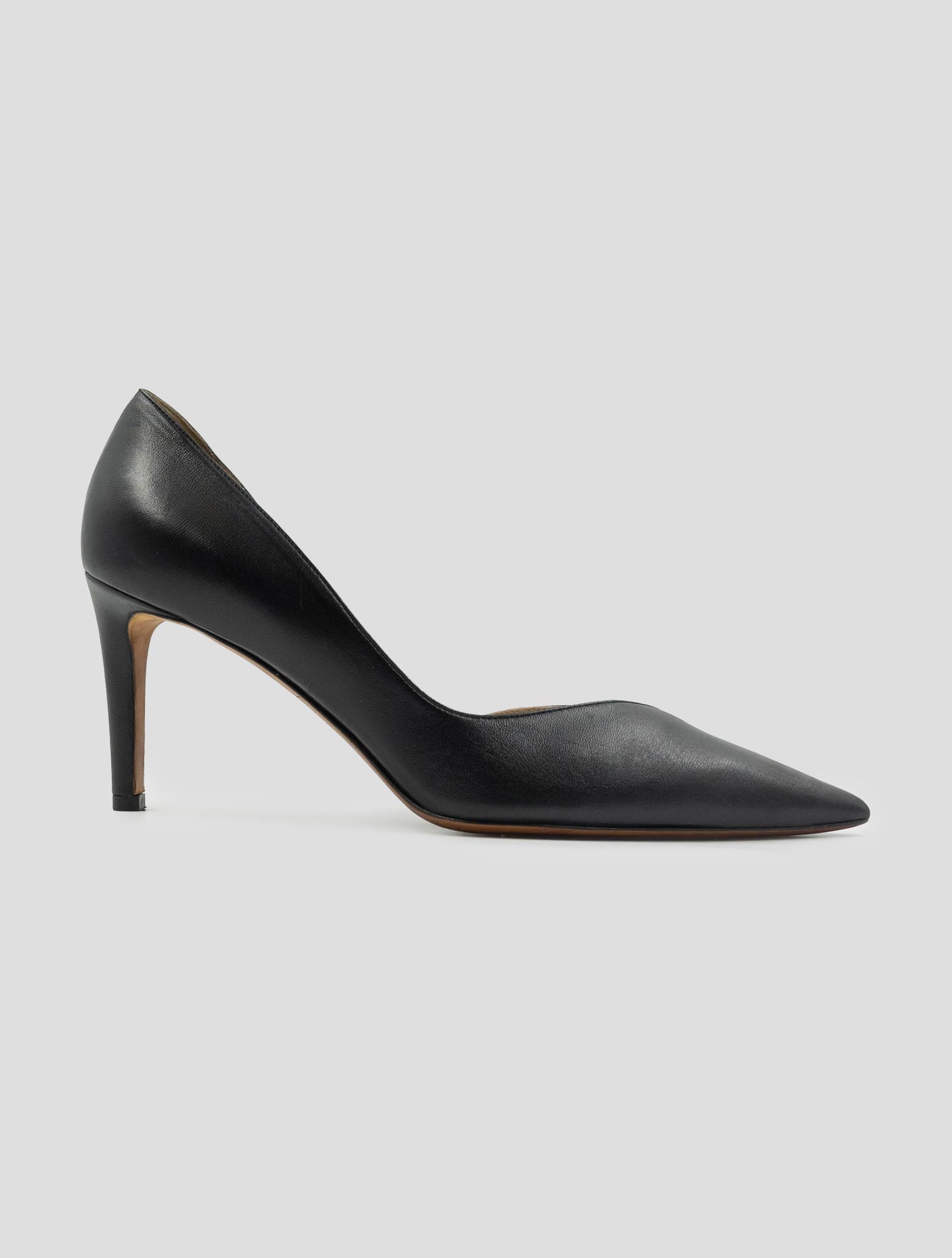 Kiton Black Leather Decollete