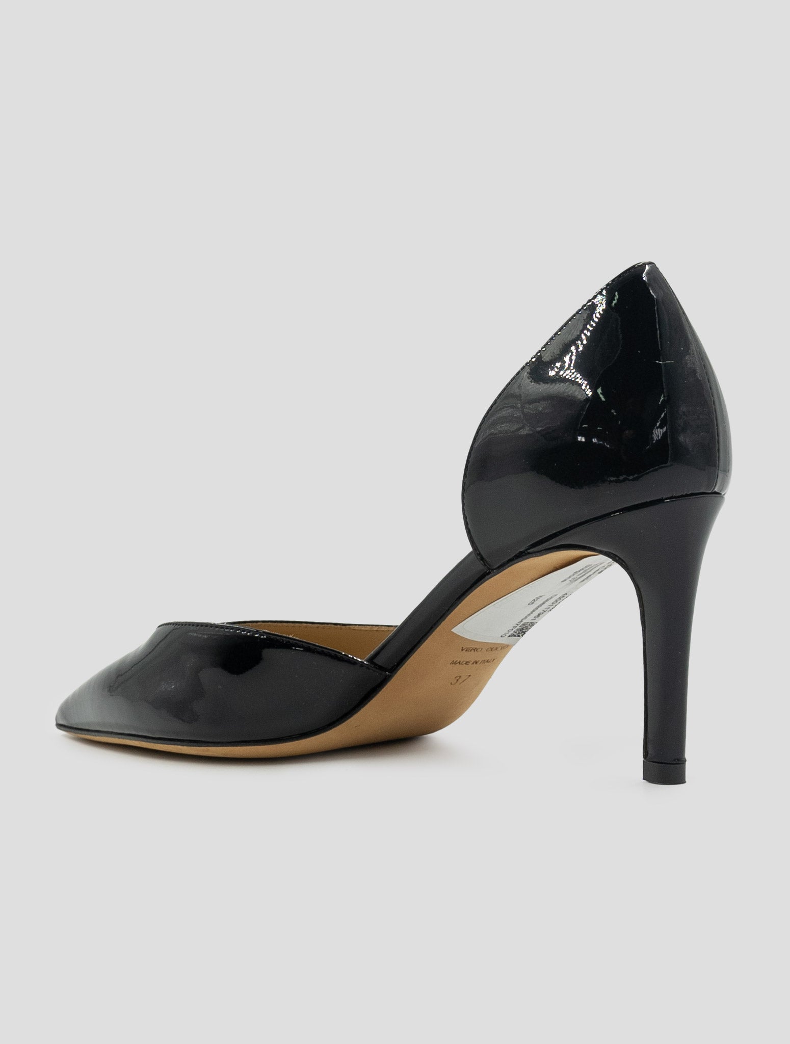 Kiton Black Leather Decollete