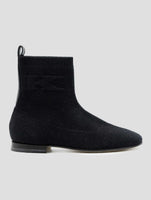 Kiton Black Cashmere Boots