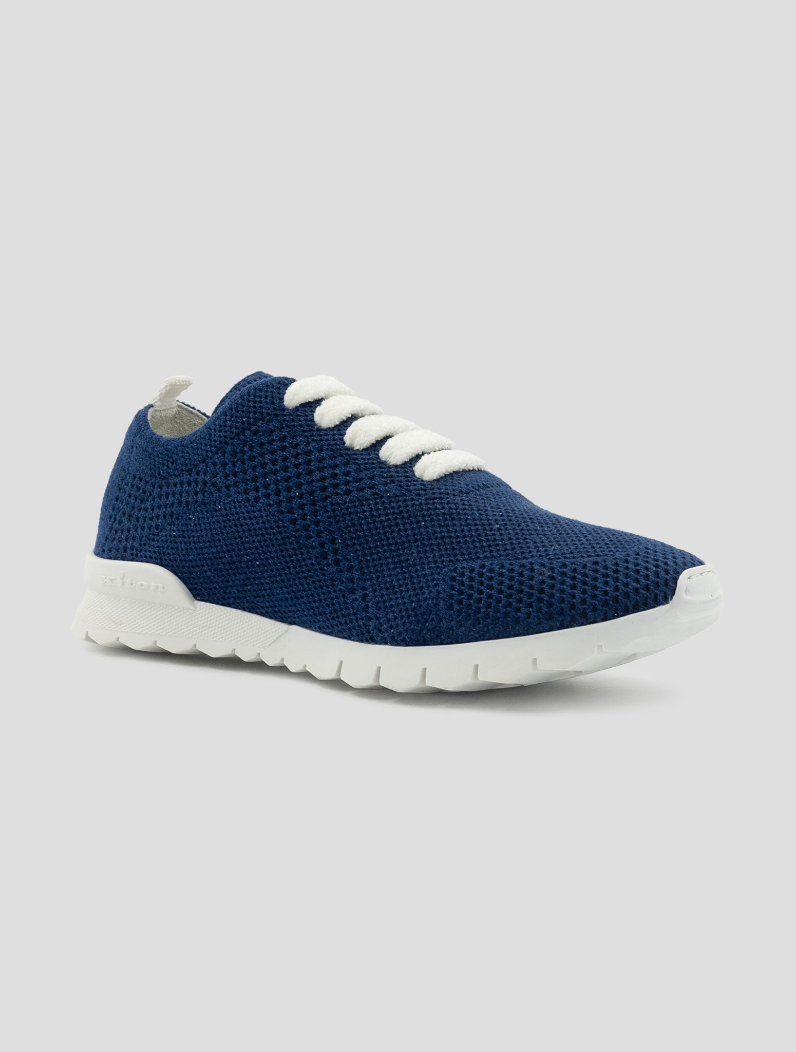 Kiton Blue Cashmere Pl Sneakers