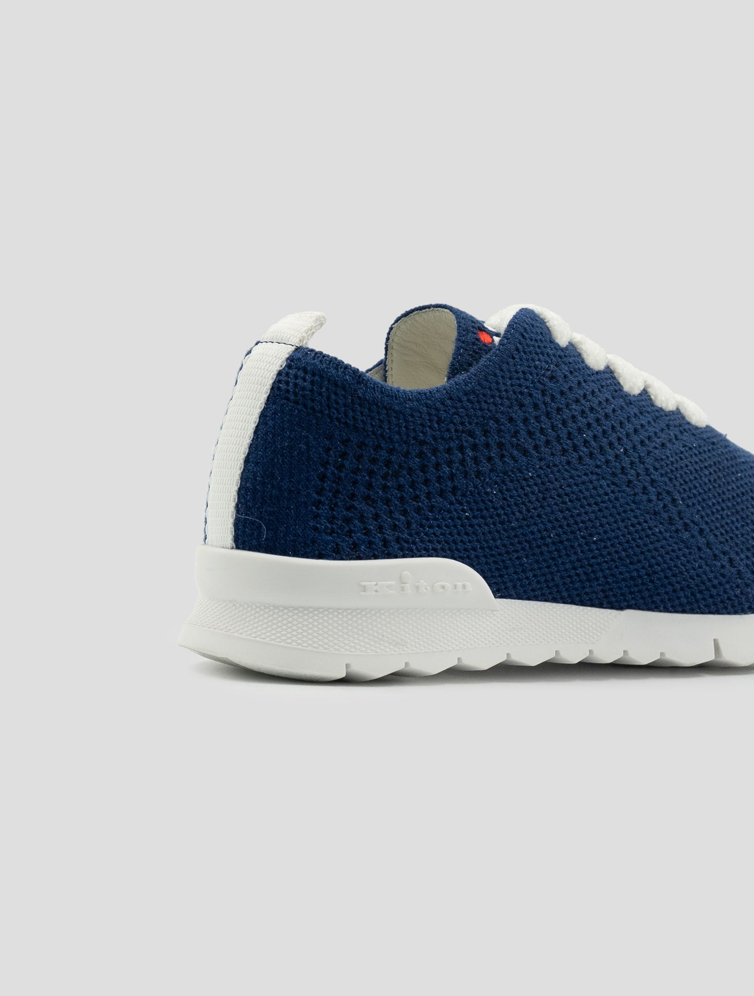 Kiton Blue Cashmere Pl Sneakers