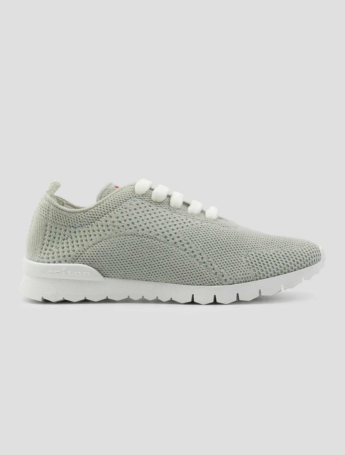 Kiton Gray Cashmere Pl Sneakers