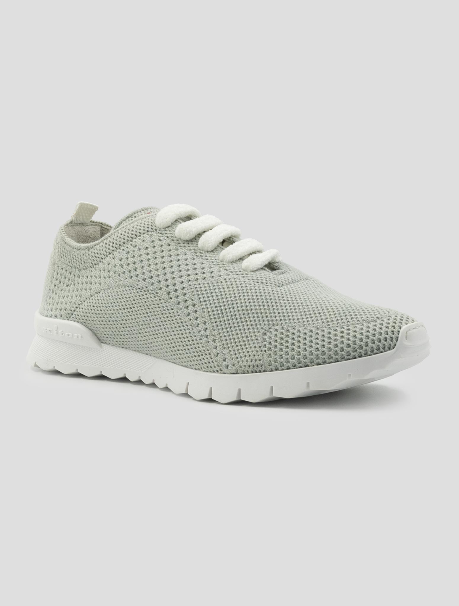 Kiton Gray Cashmere Pl Sneakers