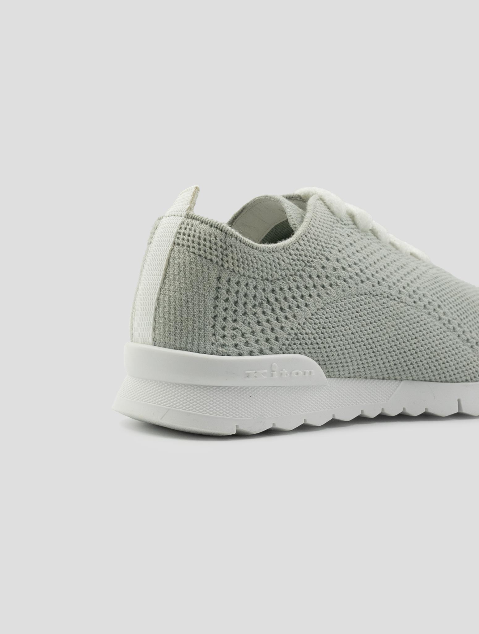 Kiton Gray Cashmere Pl Sneakers