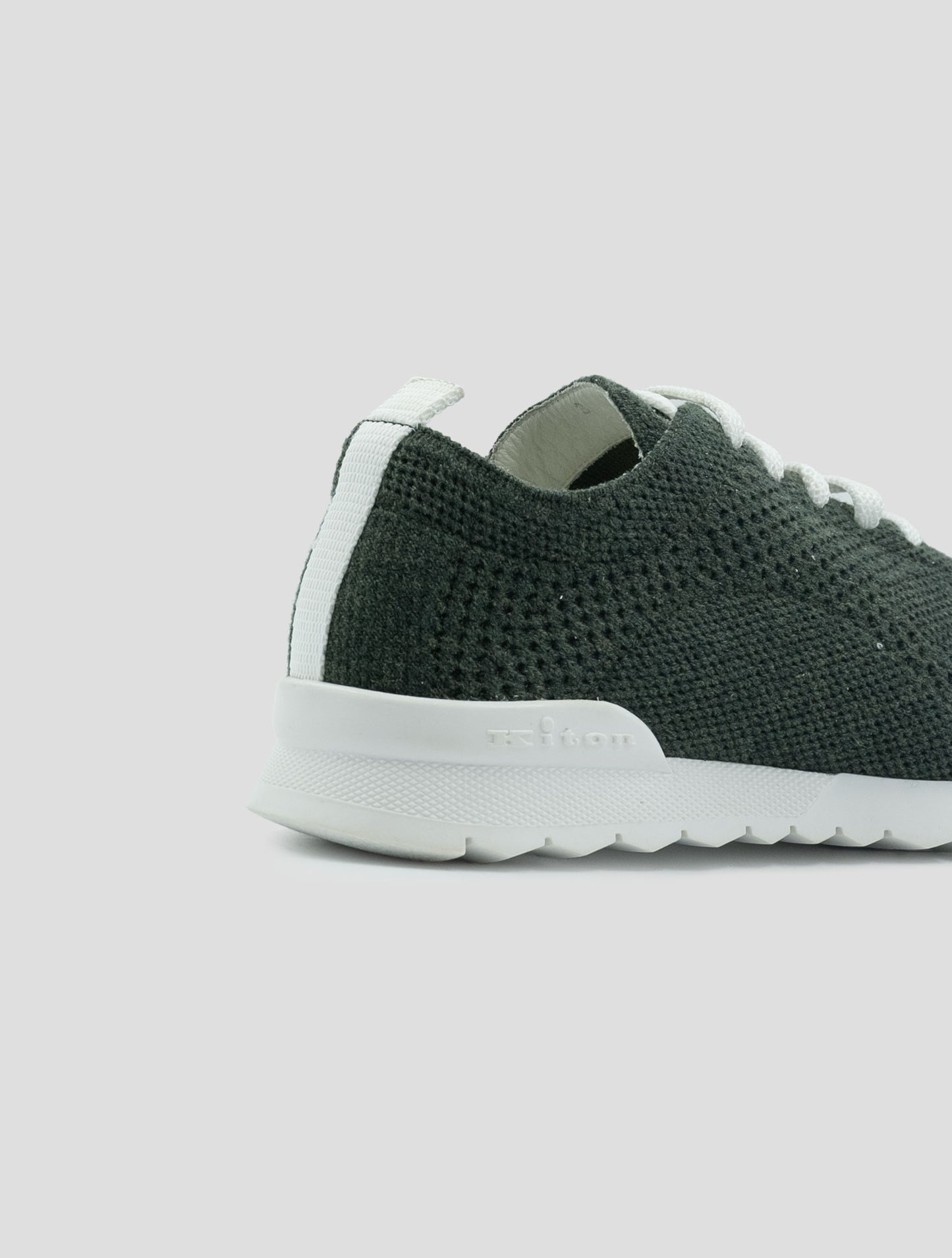 Kiton Green Cashmere Pl Sneakers