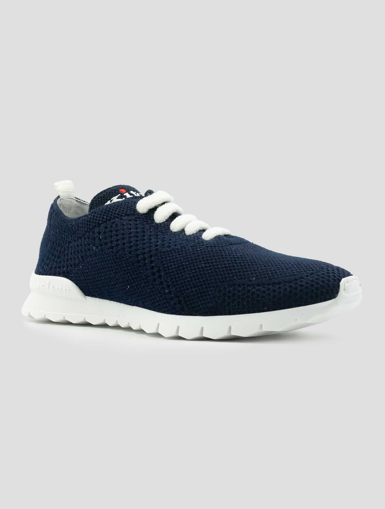 Kiton Blue Cashmere Pl Sneakers