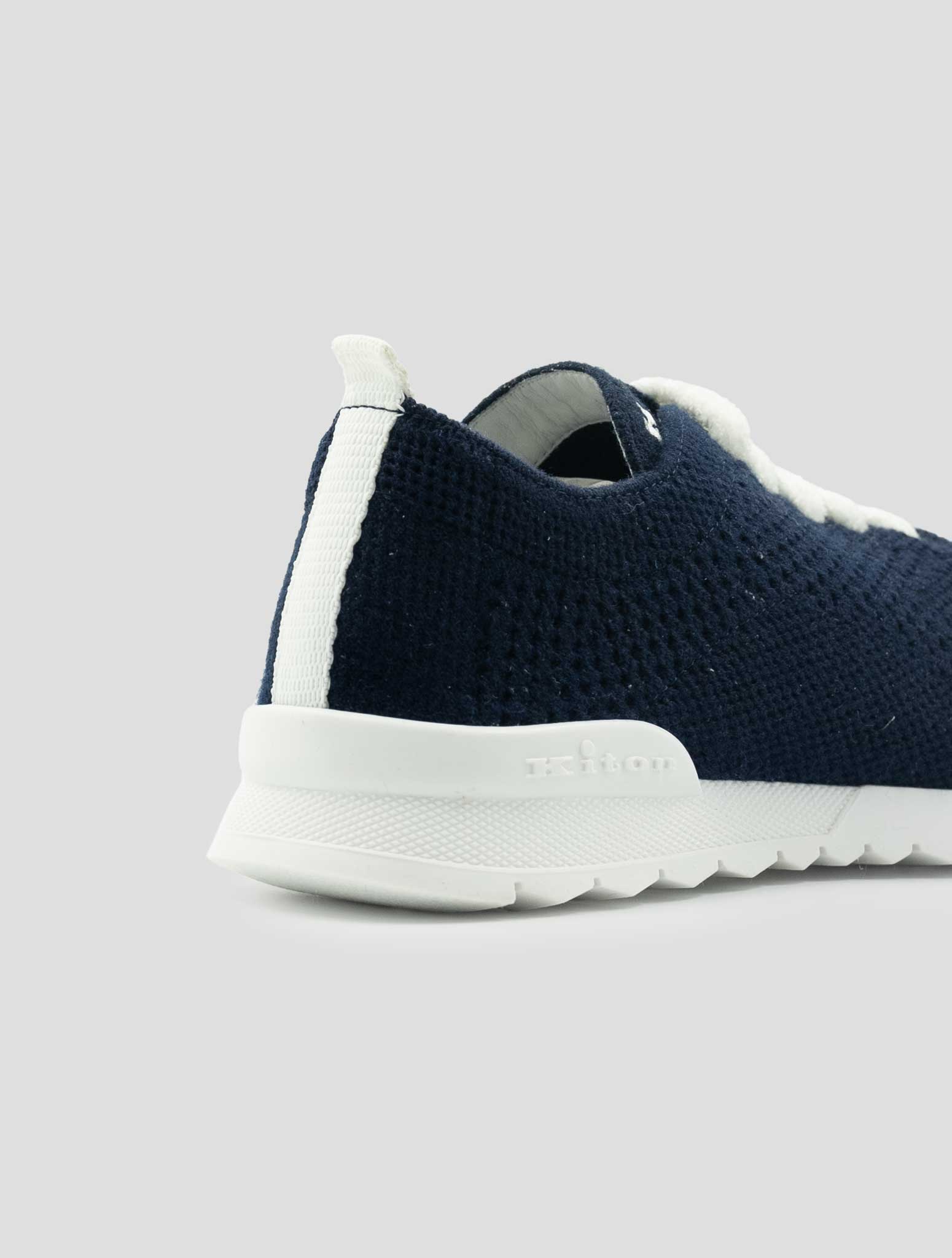 Kiton Blue Cashmere Pl Sneakers