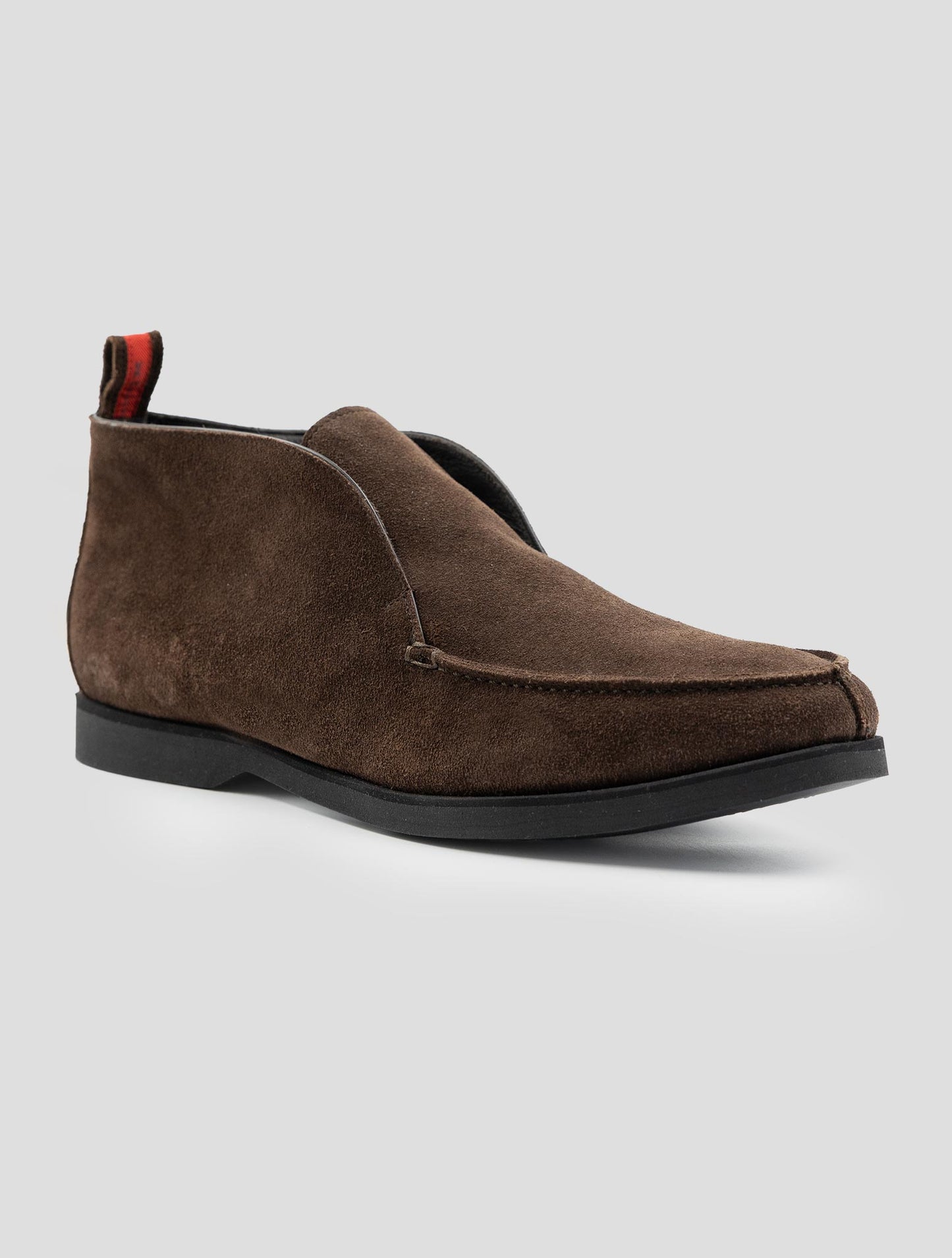 Kiton Brown Leather Suede Loafers