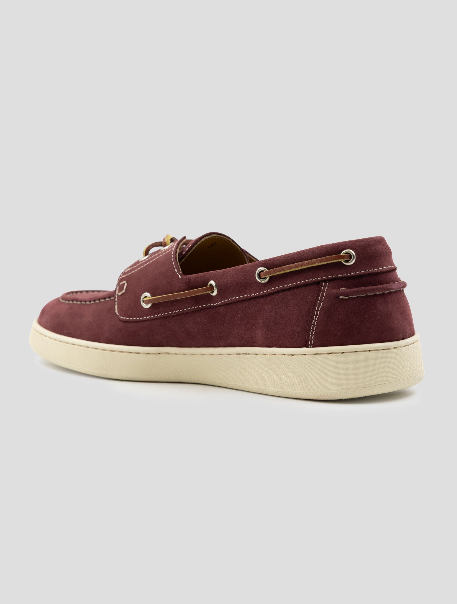 Kiton Bordeaux Leather Suede Loafers